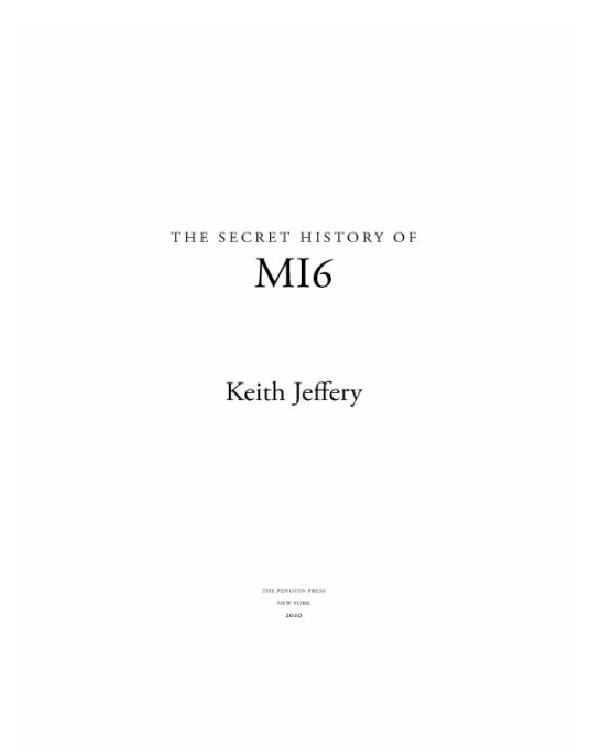 The Secret History of MI6