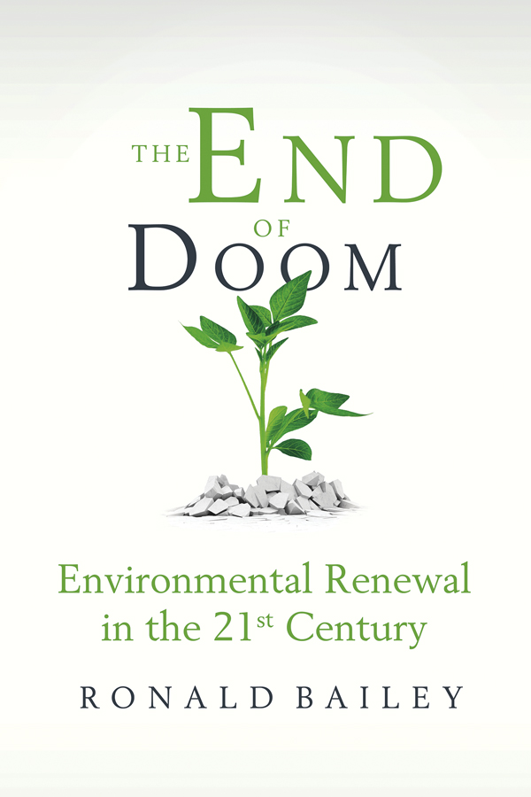 The End of Doom: Environmental Renewal in the Twenty-First Century