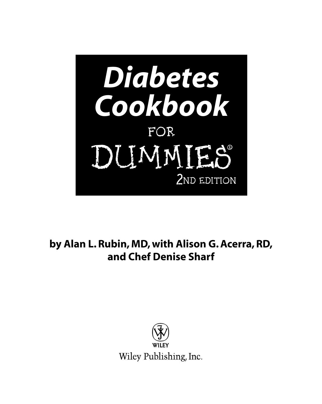 Diabetes Cookbook for Dummies - Alan L. Rubin Md & Cait James _18747