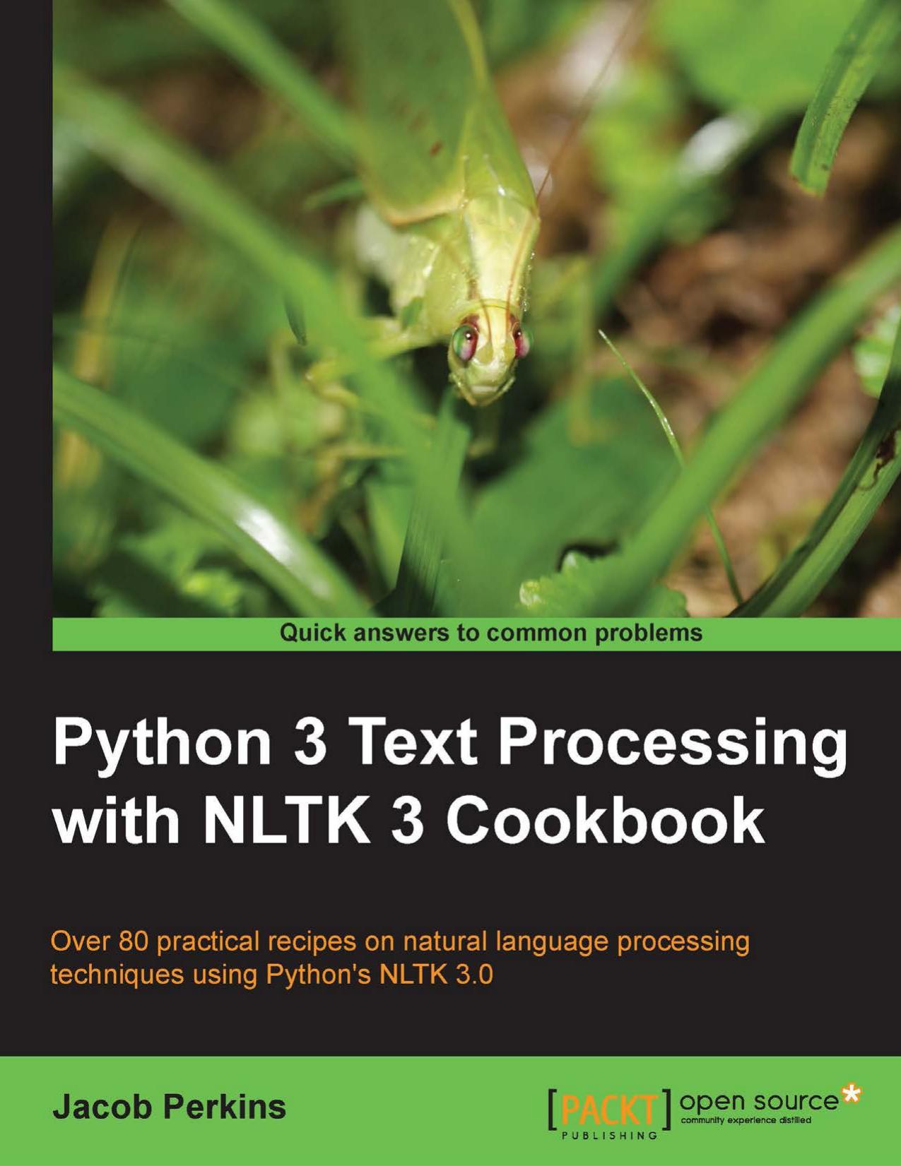 Python 3 Text Processing With NLTK 3 Cookbook