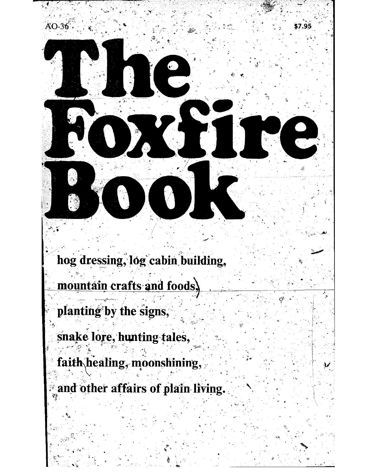 The Foxfire Book