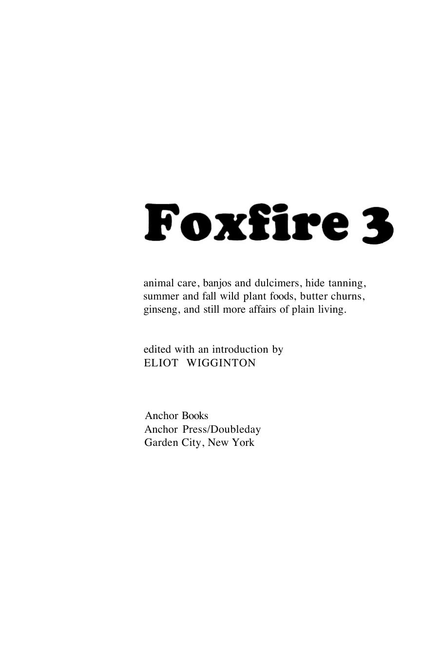 Foxfire 3