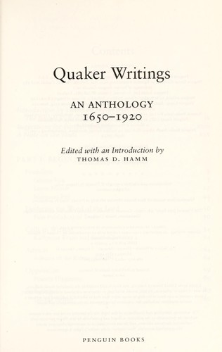 Quaker Writings: An Anthology, 1650-1920