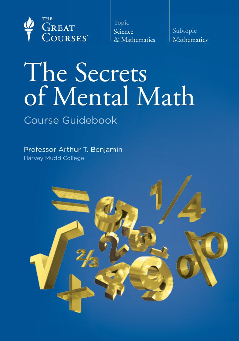 The Great Courses: The Secrets of Mental Math
