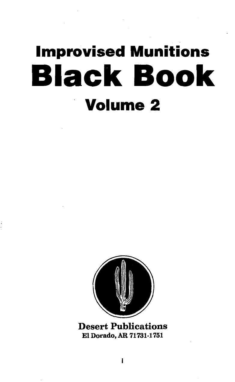 Improvised Munitions Black Book Vol. 2