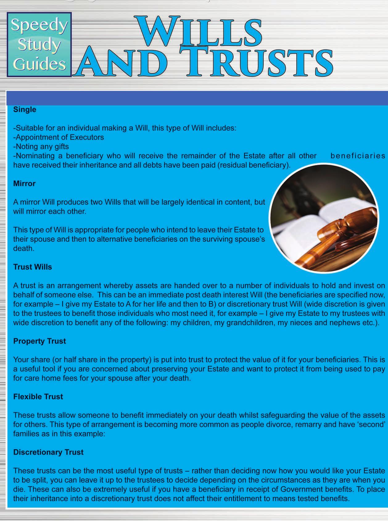 Wills and Trusts