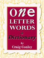 One-Letter Words, a Dictionary