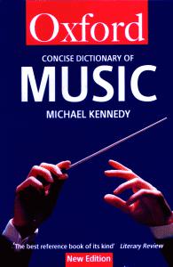 The Concise Oxford Dictionary of Music
