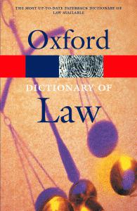 A Dictionary of Law