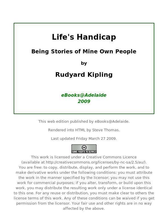 Life's Handicap