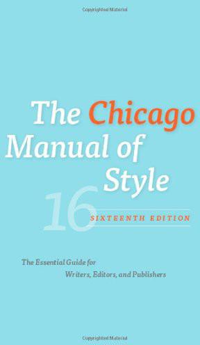 The Chicago Manual of Style