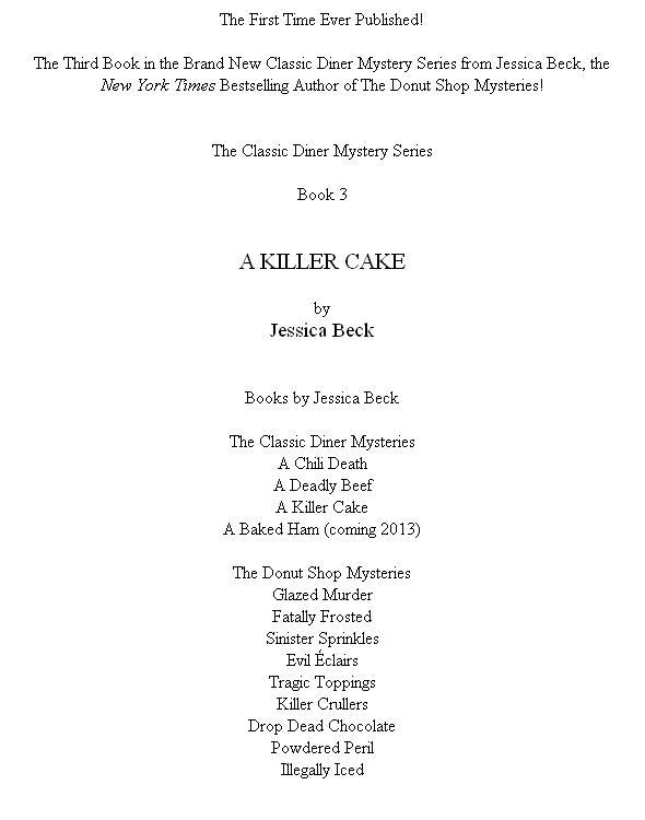 A Killer Cake